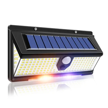 Güneş enerjisi Led lamba Outdoorsolar panel aydınlatma hareket sensörü ile duvar ışıkları IP65 su geçirmez güneş ışığı bahçe dekorasyon açık