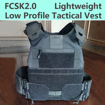 FCSK2. 0 Taktik Yelek Hafif Cordura 500D Naylon Taktik vücut zırhı JPC Molle Plaka Taşıyıcı Yelek CS Oyunu Paintball Airsoft