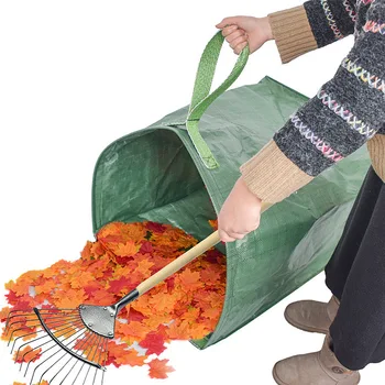 Çöp Depolama çöp torbası Taşınabilir Katlanabilir Pop-Up bahçe yaprağı çöp tenekesi Çiçekler Ve Bahçe Kamp Çim Toplama Kutusu