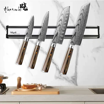 Manyetik Bıçak Tutucu Duvar Montaj Bloğu Depolama Tutucu Güçlü Manyetik bıçak standı Mutfak Aksesuarları Organizatör