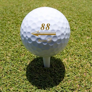 1 adet Orijinal Golf Topu Sentetik kauçuk Üç katmanlı Maç Topu Hediye Kutusu Paketi Golf Topu Oyunu Kullanımı Topu