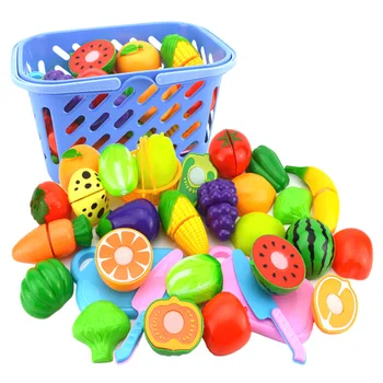 Meyve Sebze Oyuncak Kesme Mutfak Meyve Sebze Oyuncak Setleri Oyna Pretend Mutfak Kesim oyuncak meyve plastik oyuncak yiyecekler Kesim Meyve