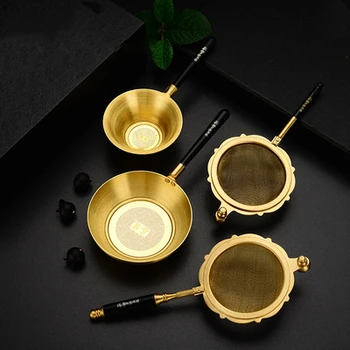 Yüksek Dereceli Pirinç Çay filtre seti Çay Töreni Yedek parça Çay Yapma Araçları Filtre Ekranı Kung Fu Çay Kalıntı Filtre