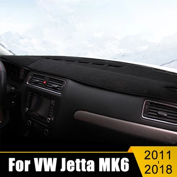 Volkswagen VW Jetta 6 MK6 A6 2011-2018 Araba Dashboard Önlemek ışıklı çerçeve Enstrüman Platformu masası kapağı Paspaslar Halı Aksesuarları