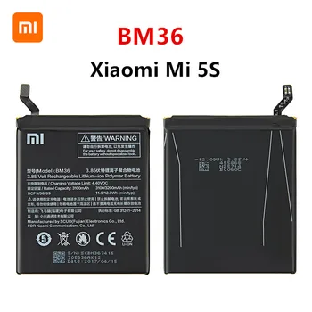 Xiao mi 100 % Orijinal BM36 3200mAh Pil İçin Xiaomi mi mi 5S mi 5S M5S BM36 Yüksek Kaliteli Telefon Yedek Piller
