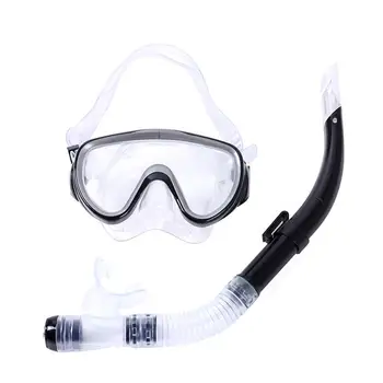 Sıcak satış Profesyonel Tüplü Dalış Maskeleri Şnorkel Seti Yetişkin Silikon Etek Anti-Sis Gözlük Gözlük Yüzme Havuzu Ekipmanları