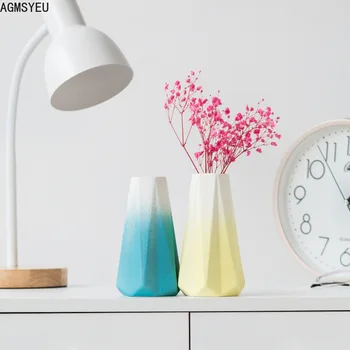 AGMSYEU modern minimalist taş el sanatları vazo ofis oturma odası TV dolabı çiçek düzenleme vazo ev dekorasyon